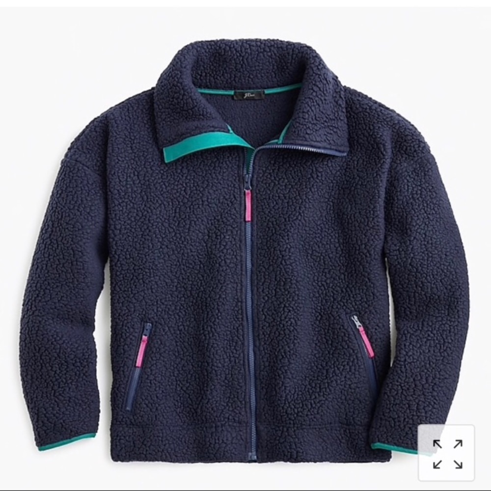 Jcrew polartec fleece zip up